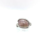 Watermelon Tourmaline Ring in Sterling Silver sz 5.5