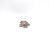 Watermelon Tourmaline Ring in Sterling Silver sz 5.5