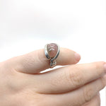 Watermelon Tourmaline Ring in Sterling Silver sz 5.5