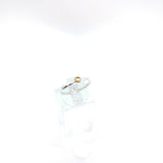 Yellow Sapphire Stacking Ring in Sterling Silver Ring Sz 6