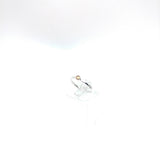 Yellow Sapphire Stacking Ring in Sterling Silver Ring Sz 6