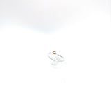 Yellow Sapphire Stacking Ring in Sterling Silver Ring Sz 6