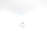 Yellow Sapphire Stacking Ring in Sterling Silver Ring Sz 6