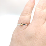 Yellow Sapphire Stacking Ring in Sterling Silver Ring Sz 6