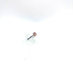 Raw Watermelon Tourmaline Ring in Sterling Silver Sz 5.5