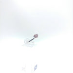 Raw Pink Tourmaline Crystal Ring in Sterling Silver Sz 5.25