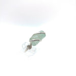 Raw Aquamarine Crystal Ring in Sterling Silver Sz 10.25