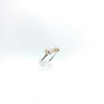 Raw Green Tourmaline Crystal Ring in Sterling Silver Ring Sz 7.75