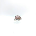Watermelon Tourmaline Ring in Sterling Silver sz 5.5