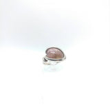 Watermelon Tourmaline Ring in Sterling Silver sz 5.5