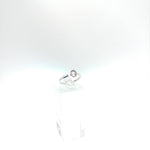 Rose Cut White Champagne Sapphire Ring in Sterling Silver Ring Sz 5