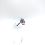 Raw Super Seven Melody Stone Amethyst Quartz Crystal in Sterling Silver Sz 7