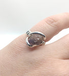 Melody Stone Crystal Super Seven Ring in Sterling Silver Sz 5