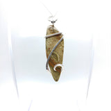 Oregon Rocky Butte Picture Jasper Pendant in Sterling Silver