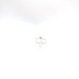 Yellow Sapphire Stacking Ring in Sterling Silver Ring Sz 6