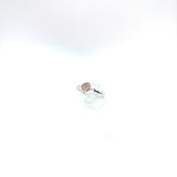Raw Watermelon Tourmaline Ring in Sterling Silver Sz 5.5