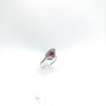 Melody Stone Super Seven Amethyst Crystal Ring in Sterling Silver Sz 7