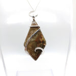 Rare Oregon Morrisonite Jasper Pendant in Sterling Silver