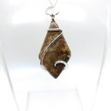 Rare Oregon Morrisonite Jasper Pendant in Sterling Silver