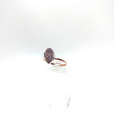 Raw Ruby Ring in Mixed Metal Silver Copper Sz 11.25