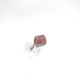 Pink Tourmaline Crystal Ring in Sterling Silver Sz 6.5