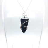 Rare Crown of Silver Psilomelane Pendant in Sterling Silver