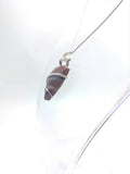 Oregon Jelly Bean Jasper Haystack Butte Pendant in Sterling Silver