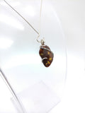 Mexican Fire Agate Pendant in Sterling Silver