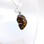 Mexican Fire Agate Pendant in Sterling Silver