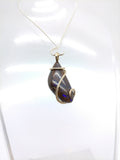 Australian Boulder Opal Pendant in 14kt Yellow Gold Fill
