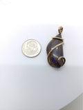 Australian Boulder Opal Pendant in 14kt Yellow Gold Fill