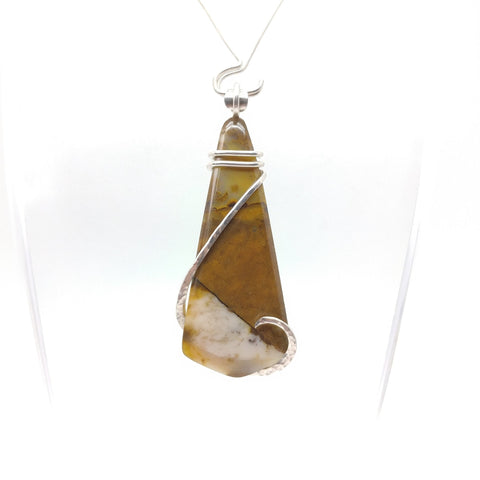 Oregon Polka Dot Agate Pendant in Sterling Silver