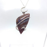 Oregon Jelly Bean Jasper Haystack Butte Pendant in Sterling Silver