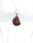Earth Toned Royal Imperial Jasper Pendant in Sterling Silver