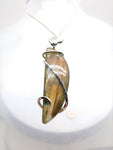 Pink Orange Purple Labradorite Pendant