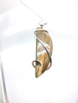 Pink Orange Purple Labradorite Pendant