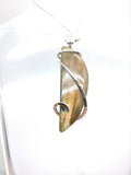 Pink Orange Purple Labradorite Pendant