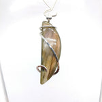 Pink Orange Purple Labradorite Pendant