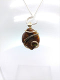 Mexican Fire Agate Pendant in 14ktYellow Gold Fill