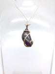 Australian Boulder Opal Pendant in 14kt Yellow Gold Fill