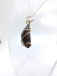 Australian Boulder Opal Pendant in 14kt Yellow Gold Fill