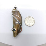 Pink Orange Purple Labradorite Pendant