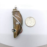 Pink Orange Purple Labradorite Pendant