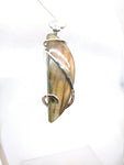 Pink Orange Purple Labradorite Pendant