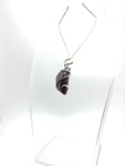 Australian Boulder Opal Pendant in Sterling Silver with Green Flash
