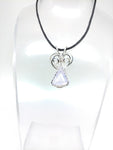 Lavender Moon Quartz Elven Pendant