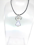 Lavender Moon Quartz Elven Pendant