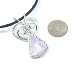 Lavender Moon Quartz Elven Pendant