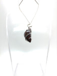 Australian Boulder Opal Pendant in Sterling Silver with Green Flash