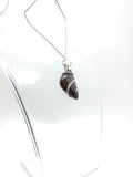 Australian Boulder Opal Pendant in Sterling Silver with Green Flash